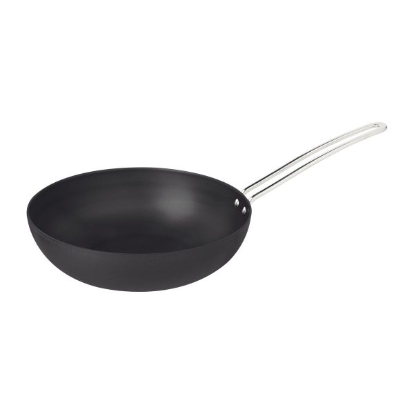 Wok Churrasco Tramontina em Alumínio Anodizado com Cabo de Aço Inox 24 cm 2,2 L