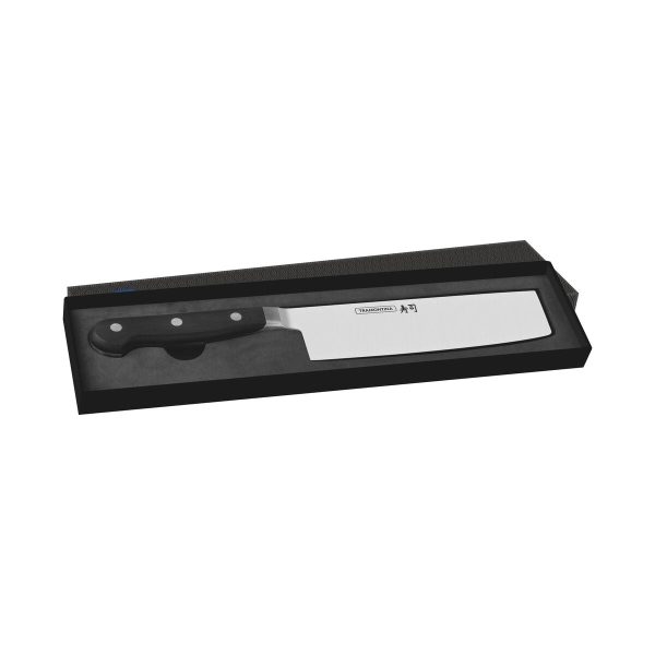 Faca Nakiri Tramontina Sushi Gold com Lâmina em Aço Inox e Cabo de Policarbonato com Fibra de Vidro 7"