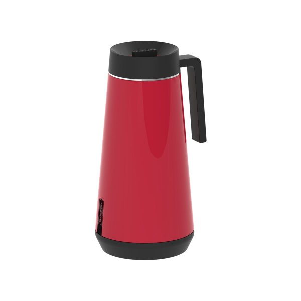 Bule Térmico Tramontina Exata em Aço Inox Vermelho com Infusor 750 ml