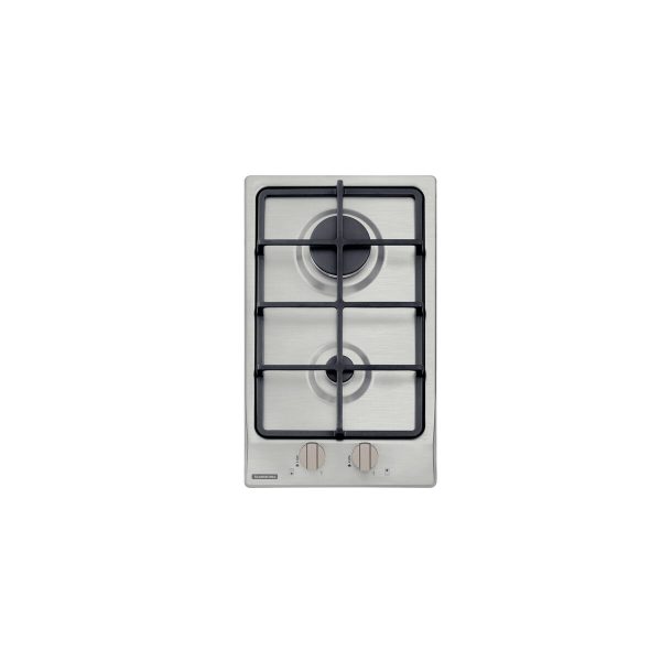 Cooktop a Gás Tramontina Dominó em Aço Inox e Trempes em Ferro Fundido com Acendimento Superautomático 2 Queimadores