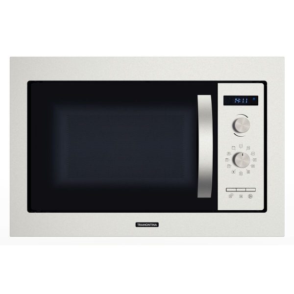 Micro-ondas de Embutir Tramontina Inox 60 25 L em Aço Inox com Acabamento Acetinado 8 Funções